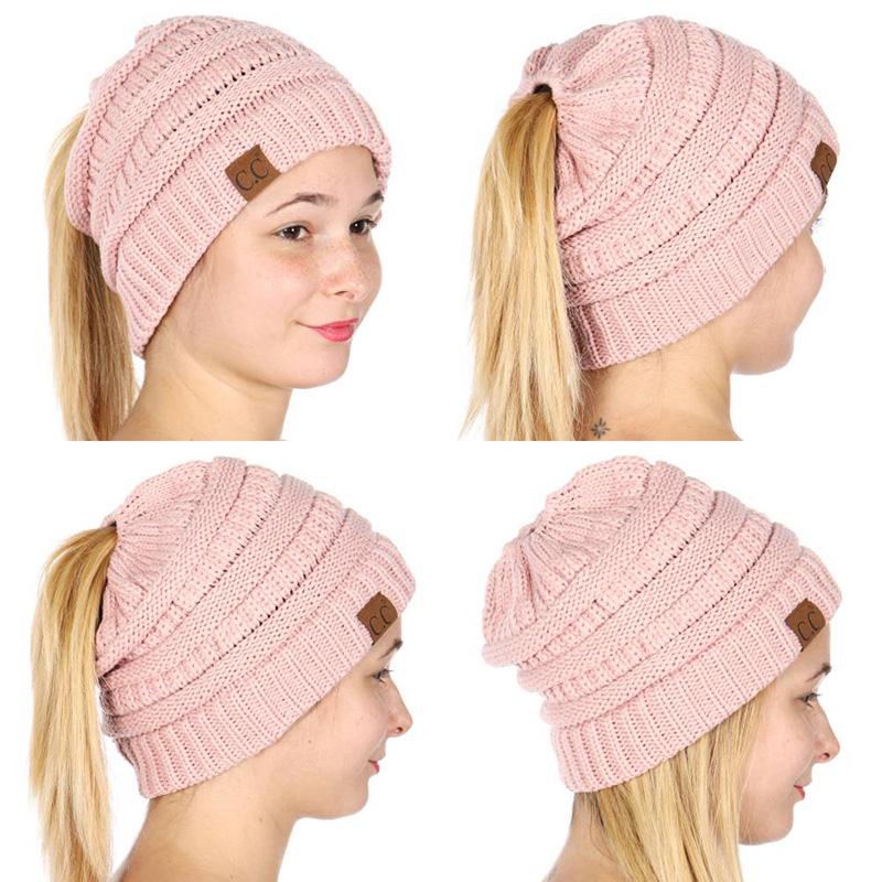 Messy Bun Ponytail Beanie - 70%OFF!